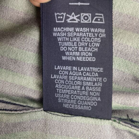 Robert Graham Long Sleeve Striped Button Down collared Shirt Green-XL - Picture 15 of 16